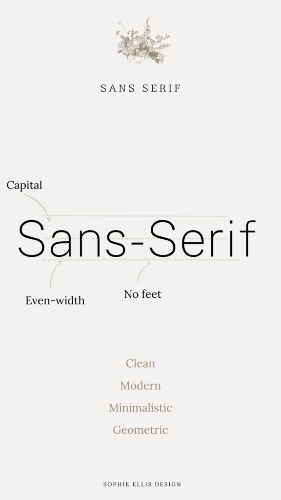 sans serif font example