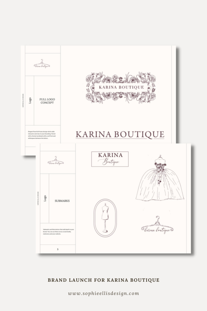 Visual identity for Karina Boutique