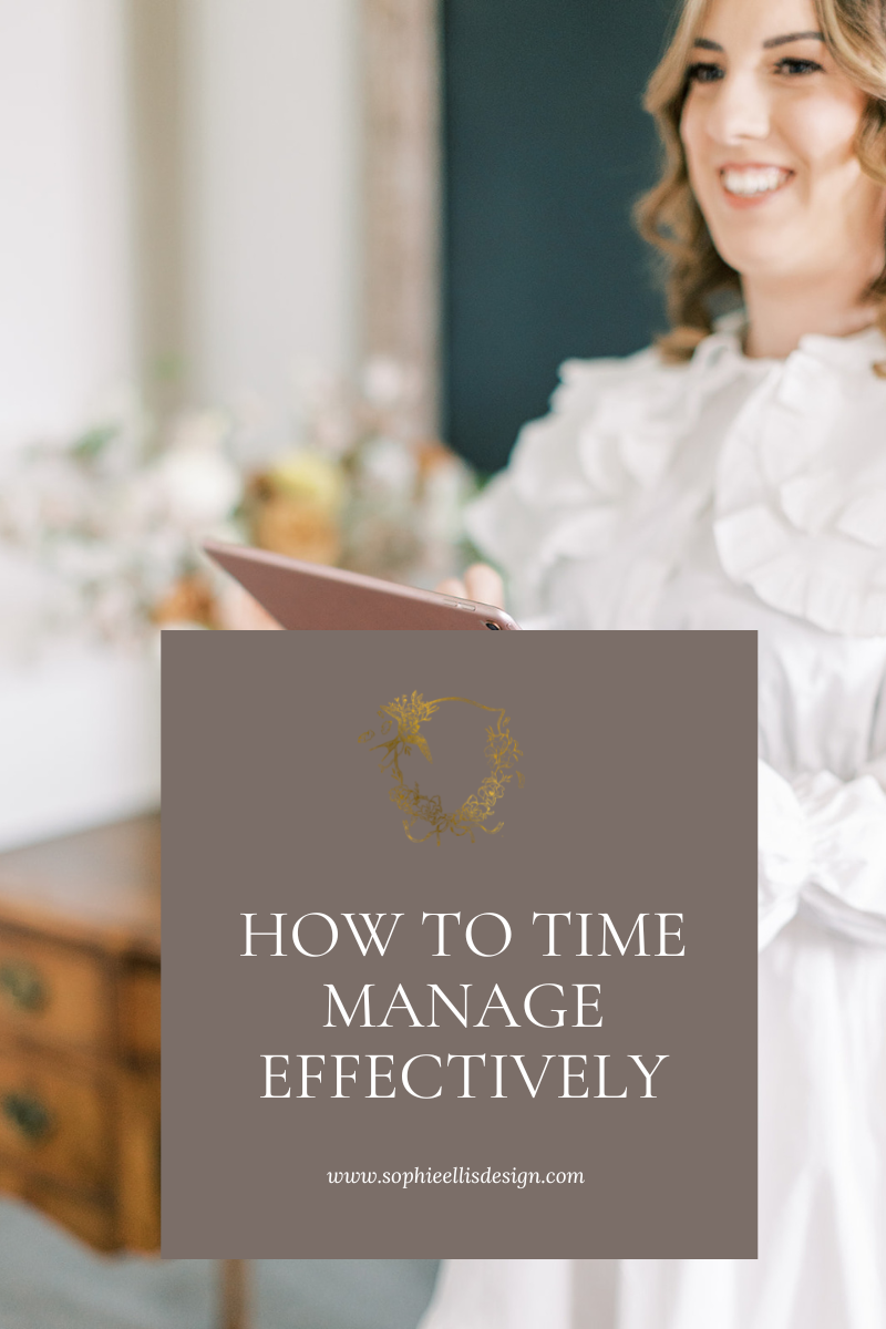 Blog on how to time manage effectively